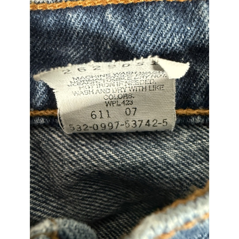 Levis 550 Jeans Women's 14 Reg Relaxed Fit Tapered Leg Vintage 90's Made In USA - Picture 10 of 14